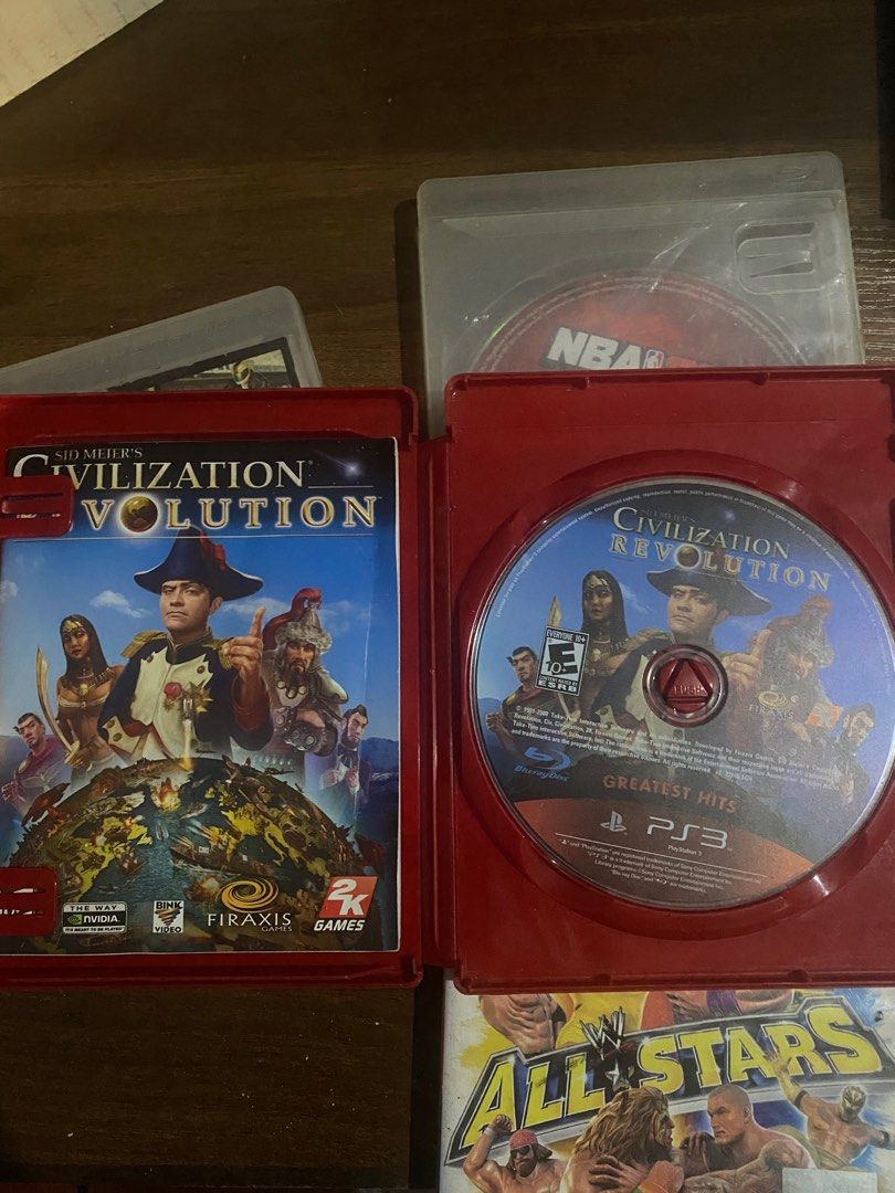 Playstation 3 games (Category: PlayStation) located in San Juan City. Submitted by iamjacob03 (Listing ID 1430495273, Image 3). Description: GTA IV - ₱300 Civilization Revolution - ₱550 WWE All stars - ₱350 Nba2k12 - ₱300 .