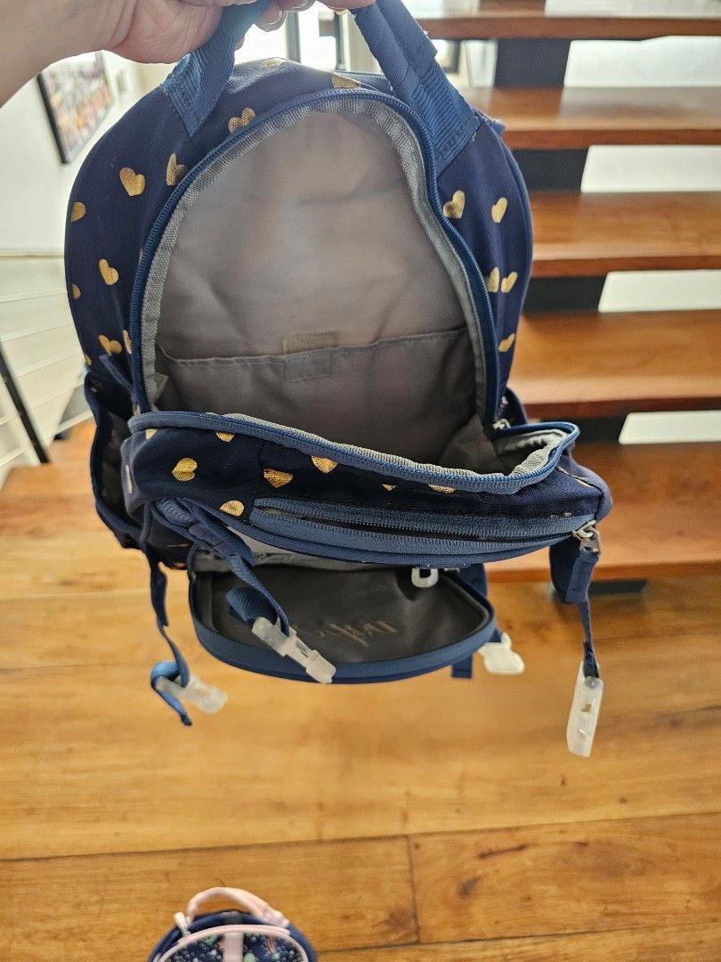 POTTERY BARN BACKPACKS (Category: Babies & Kids Fashion) located in Makati City. Submitted by silverturtle_299e1b (Listing ID 1430455782, Image 2). Description: 2 pottery barn backpacks all zippers buckles working selling as is needs cleaning but has no damage even inside embroidered name is Ava .