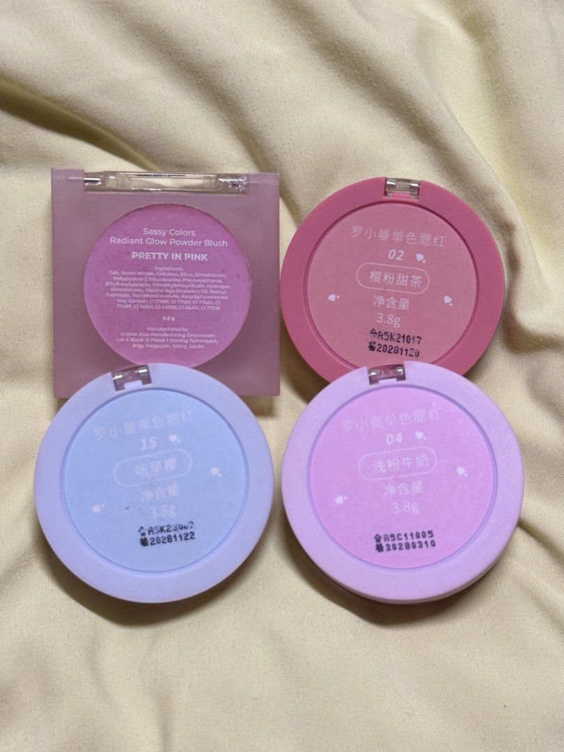Sassy Colors & Romantic Beauty Blush Set (Category: Makeup) located in Manila. Submitted by maudmd (Listing ID 1430537631, Image 3). Description: 📍metro manila.