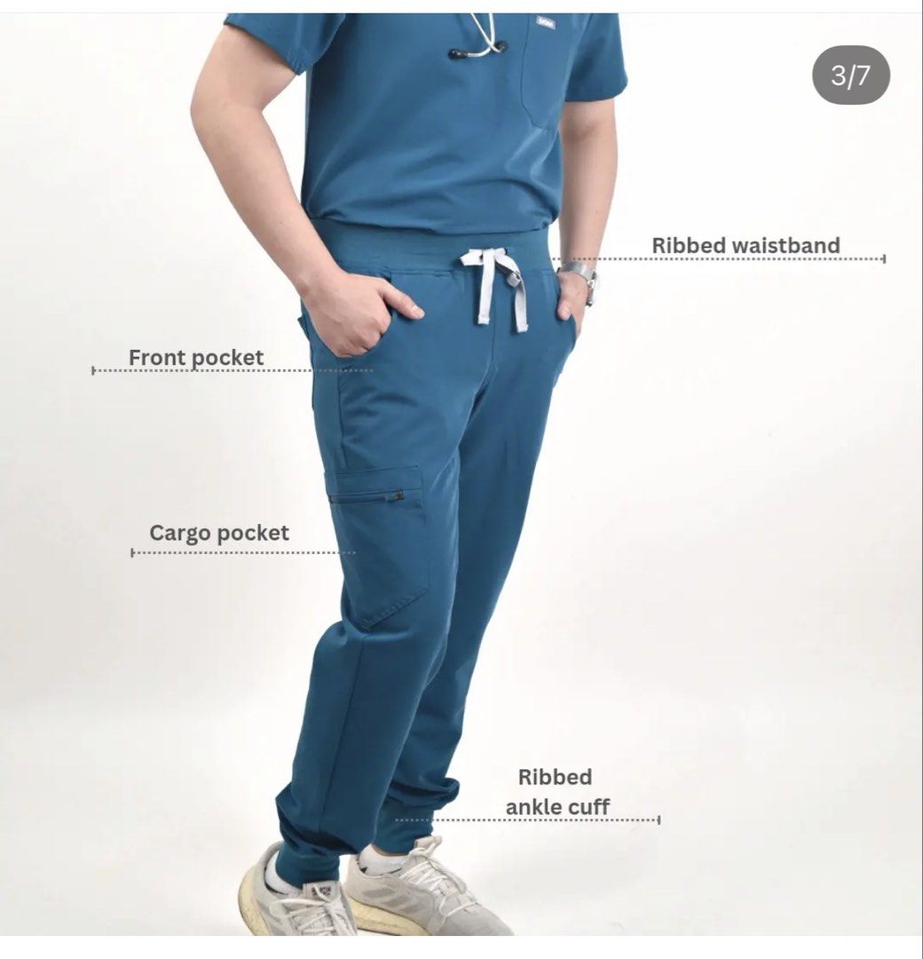 SIGNA SCRUBS MEN (Category: Sets & Coordinates) located in Las Pinas. Submitted by pascual.drea (Listing ID 1430450356, Image 3). Description: Small on tag Swipe for size guide Swipe for when worn Color carribean Good quality, very close to figs fabric Rfs too many scrubs Ht signa figs white coat manila otg scrubs snicosh.