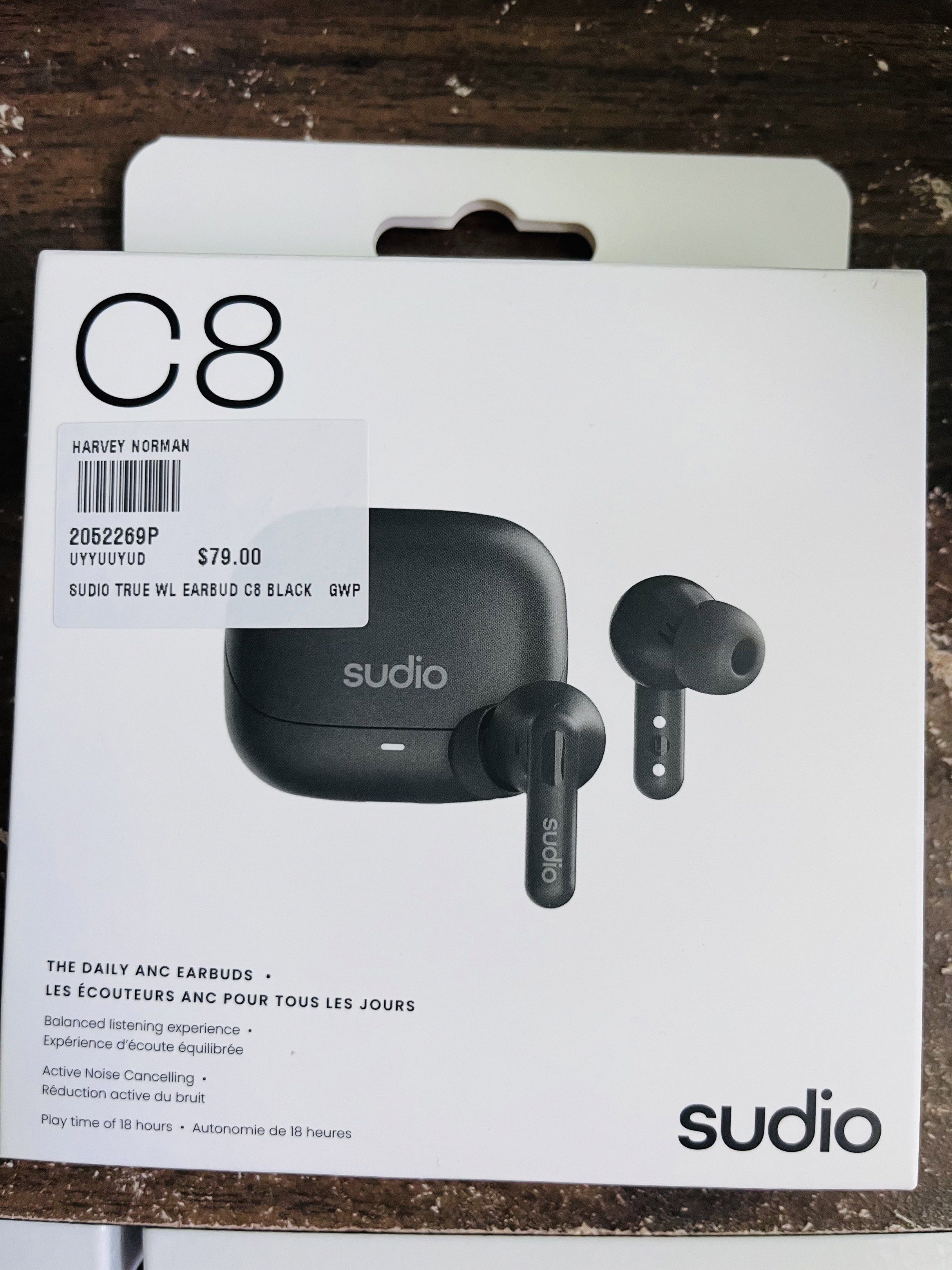 Sudio C8 True Wireless Earbuds - Black448614217391820800