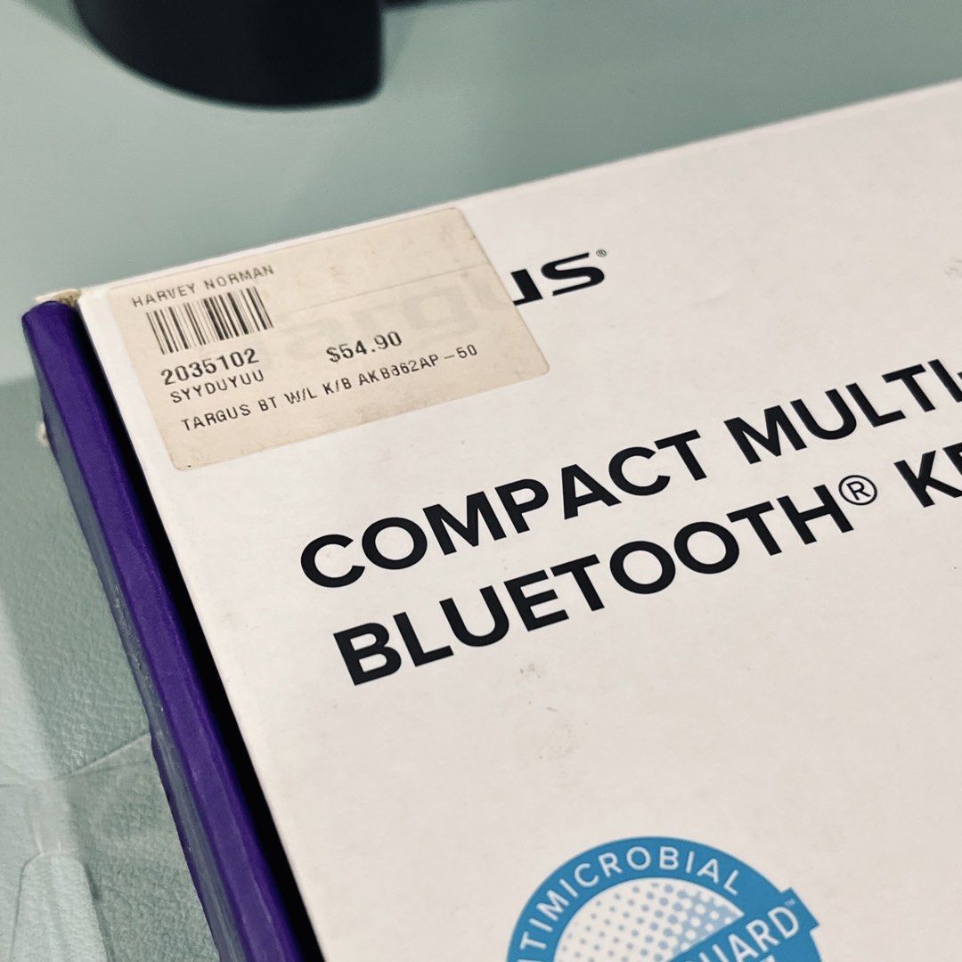 Targus AKB862 Compact Multi-Device Bluetooth Antimicrobial Keyboard445935398484060163