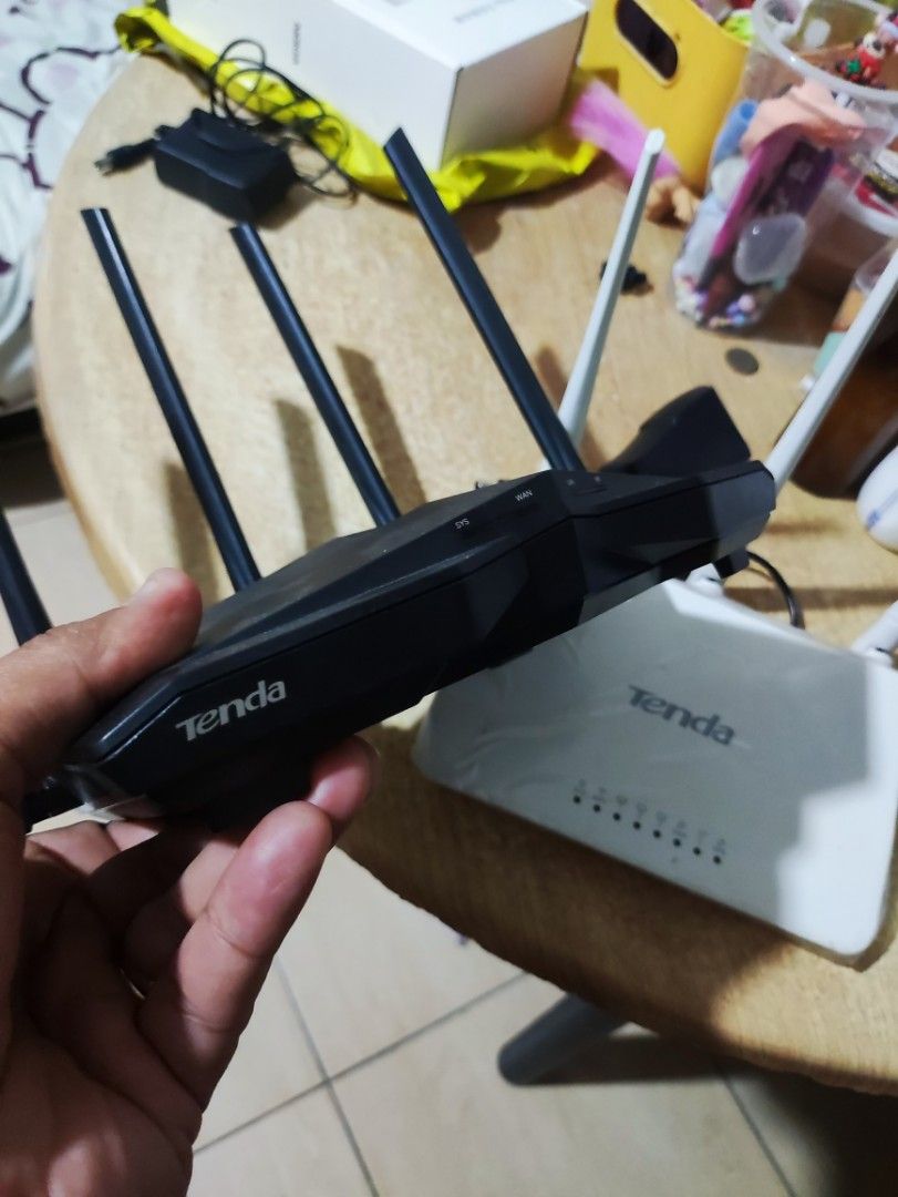 Tenda AC11 v2 & Wireless N300 Router (Category: Networking) located in Baliuag. Submitted by vernede.guzman (Listing ID 1430524975, Image 1). Description: Pair of Tenda AC1200 AC11 (dual band) & Tenda Wireless N300 WiFi Router. RFS: Upgraded..