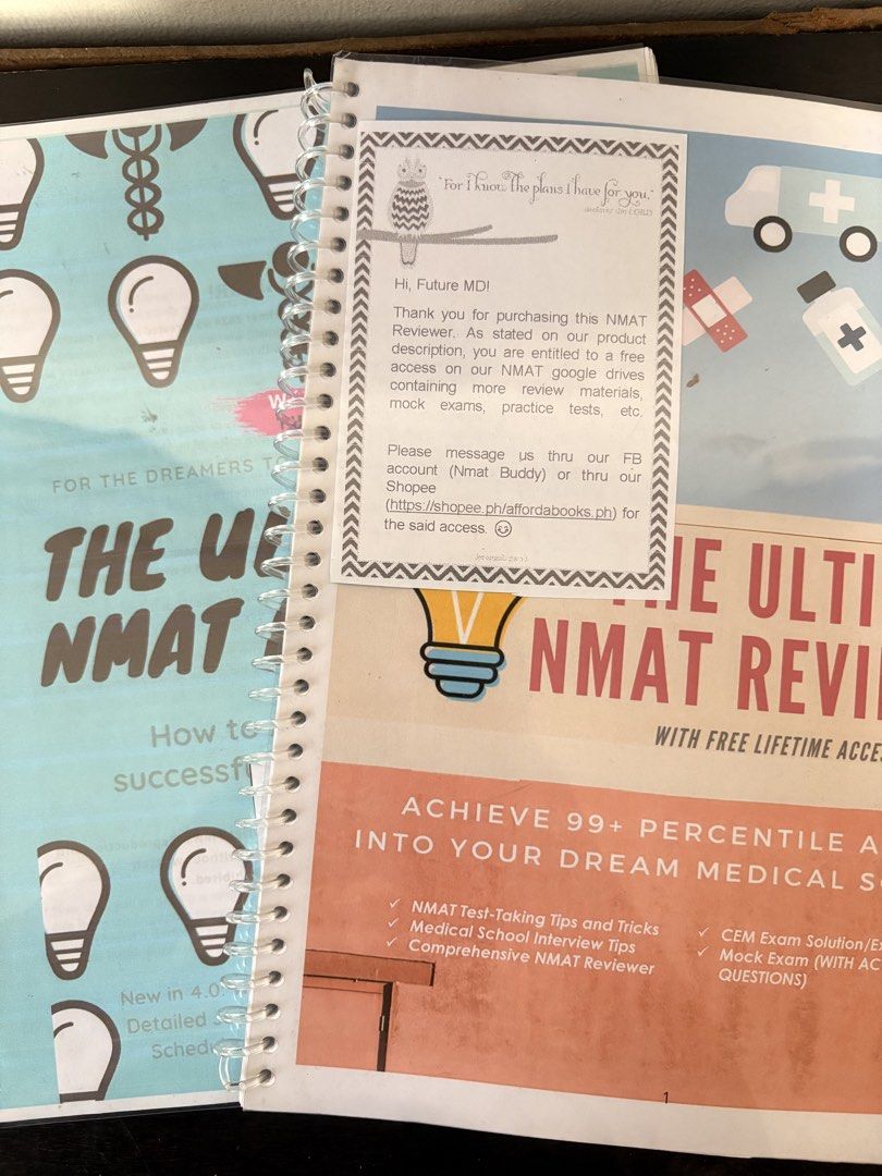 The Ultimate NMAT Primer 4.0 (Category: Textbooks) located in Manila. Submitted by msmozza (Listing ID 1430518343, Image 1). Description: [Steal] Very effective reviewers for self study. 2 NMAT reviewers for 700php. Clean reviewers — no annotations. ++MCAT reviewer freebie .