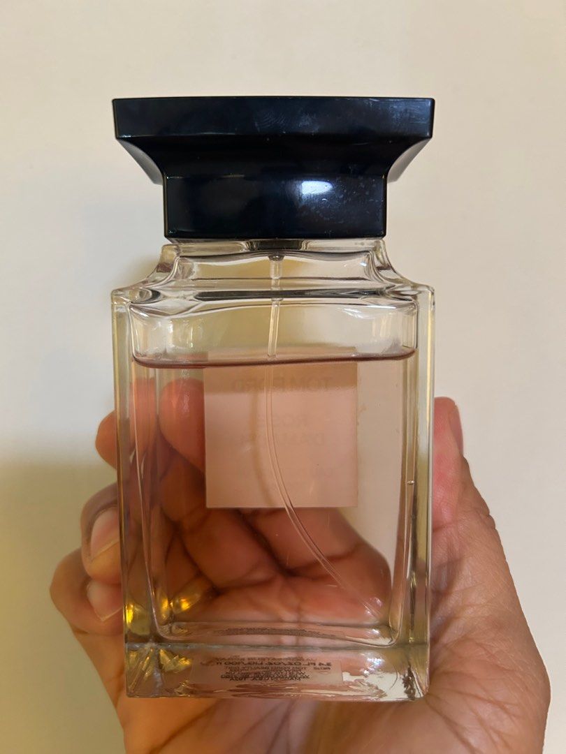 Tom Ford Rose D'Amalfi Eau de Parfum 100ml perfume authentic preloved (Category: Fragrance & Deodorants) located in Taguig. Submitted by ramsthrift (Listing ID 1430403384, Image 2). Description: Authentic lightly used Tom Ford Rose D'Amalfi 100ml perfume * guaranteed authentic * no box * floral fruity fragrance features notes of rose, bergamot and heliotrope .