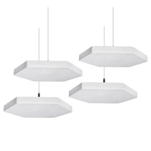 TroyStudio Acoustic Ceiling Panels - 14.2 X 12.4 X 1.2 Inches 4 Pcs ...