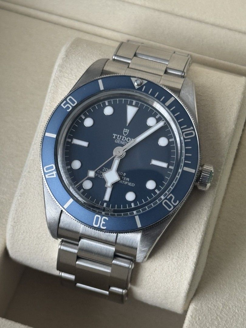 Tudor Black Bay 58 Blue (Category: Luxury Watches) located in Manila. Submitted by trustedwatchguyph (Listing ID 1430553108, Image 1). Description: 185k tudor black bay 58 blue dial 39mm 2023 full set condition 9.9/10 pm for inquiries.