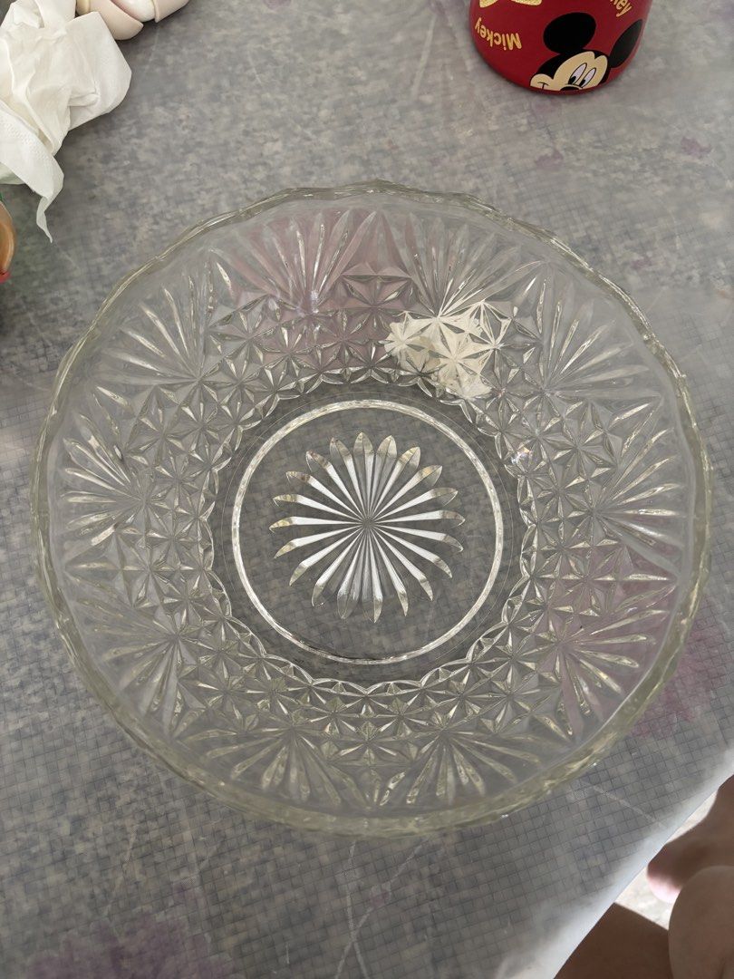 Vintage  Glass Crystal Bowl