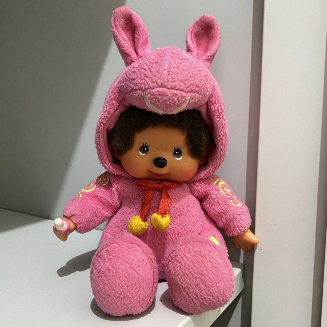 [Vintage] Monchhichi x Rody Pink Doll, Toys & Collectibles, Mainan di ...