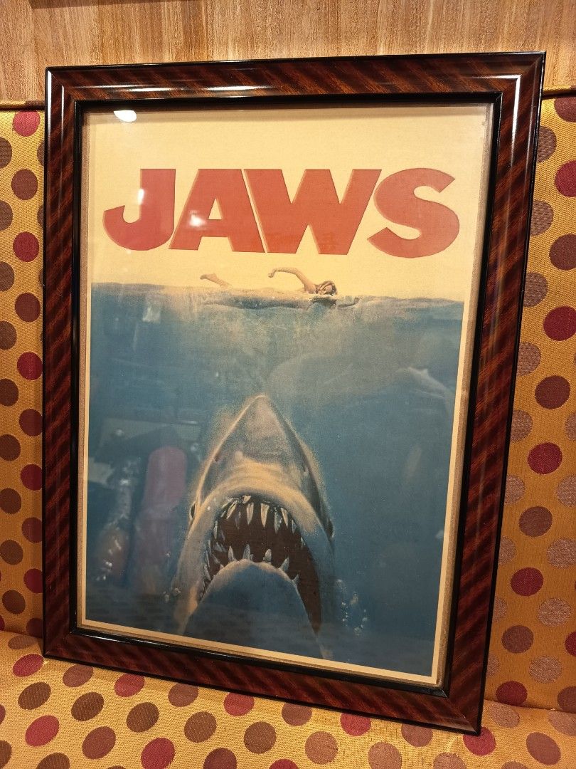 Vintage Retro JAWS Framed Poster Artwork (Category: Wall Decor) located in Makati City. Submitted by taditzantiqueandvintagestore (Listing ID 1430518360, Image 3). Description: Vintage Retro JAWS Framed Poster Artwork • Wooden & Glass Frame • 19" inches by 14" inches • Great Addition to your ManCave or GameRoom 880.00 pesos Each only Text or Call : ZeroNine22..Five33TwoThree45.. Makati Area : .