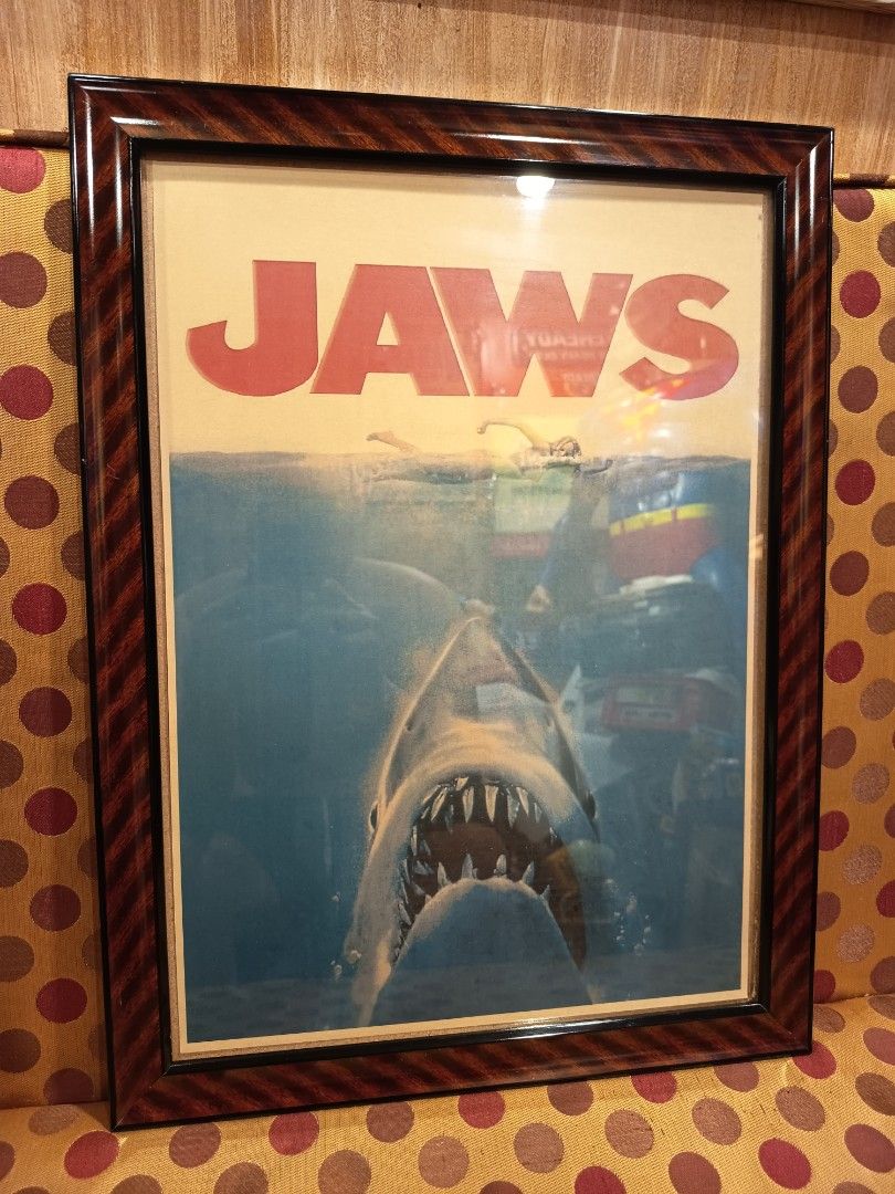 Vintage Retro JAWS Framed Poster Artwork (Category: Wall Decor) located in Makati City. Submitted by taditzantiqueandvintagestore (Listing ID 1430518360, Image 2). Description: Vintage Retro JAWS Framed Poster Artwork • Wooden & Glass Frame • 19" inches by 14" inches • Great Addition to your ManCave or GameRoom 880.00 pesos Each only Text or Call : ZeroNine22..Five33TwoThree45.. Makati Area : .