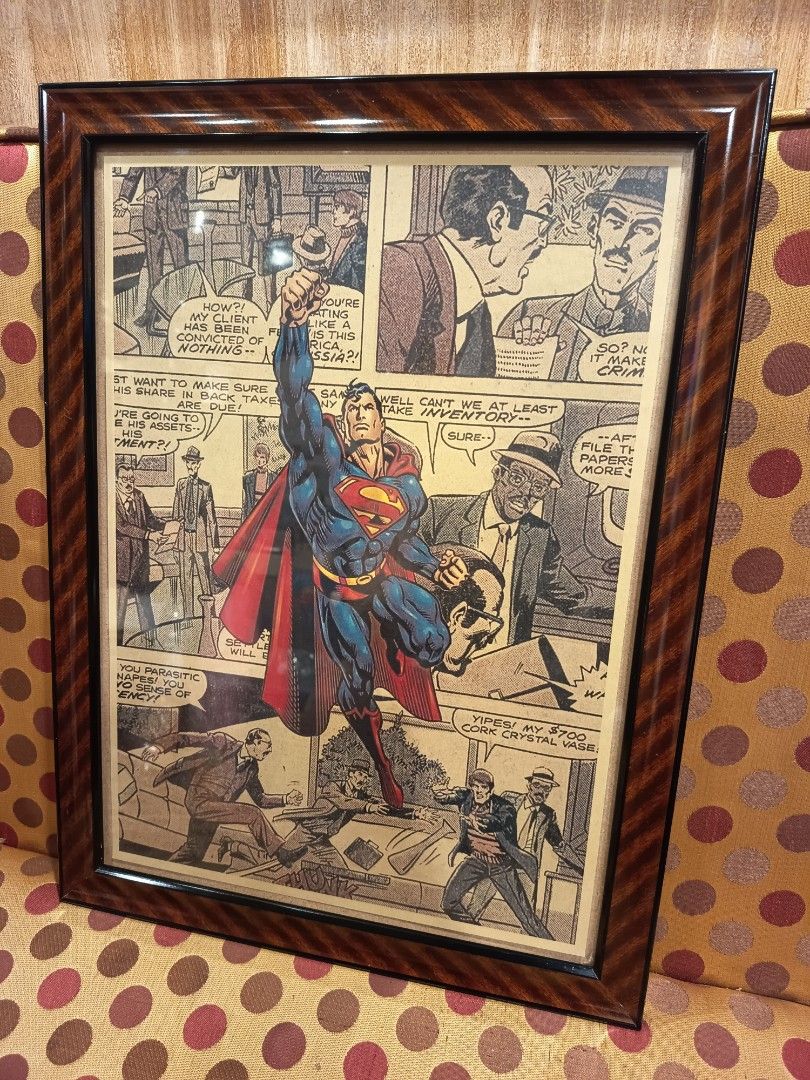 Vintage Retro Superman Framed Poster Artwork #8 (Category: Art & Prints) located in Makati City. Submitted by taditzantiqueandvintagestore (Listing ID 1430551478, Image 3). Description: Vintage Retro Superman Framed Poster Artwork #8 • Wooden & Glass Frame • 19" inches by 14" inches • Great Addition to your ManCave or GameRoom 880.00 pesos Each only Text or Call : ZeroNine22..Five33TwoThree45.. Makati Area :.