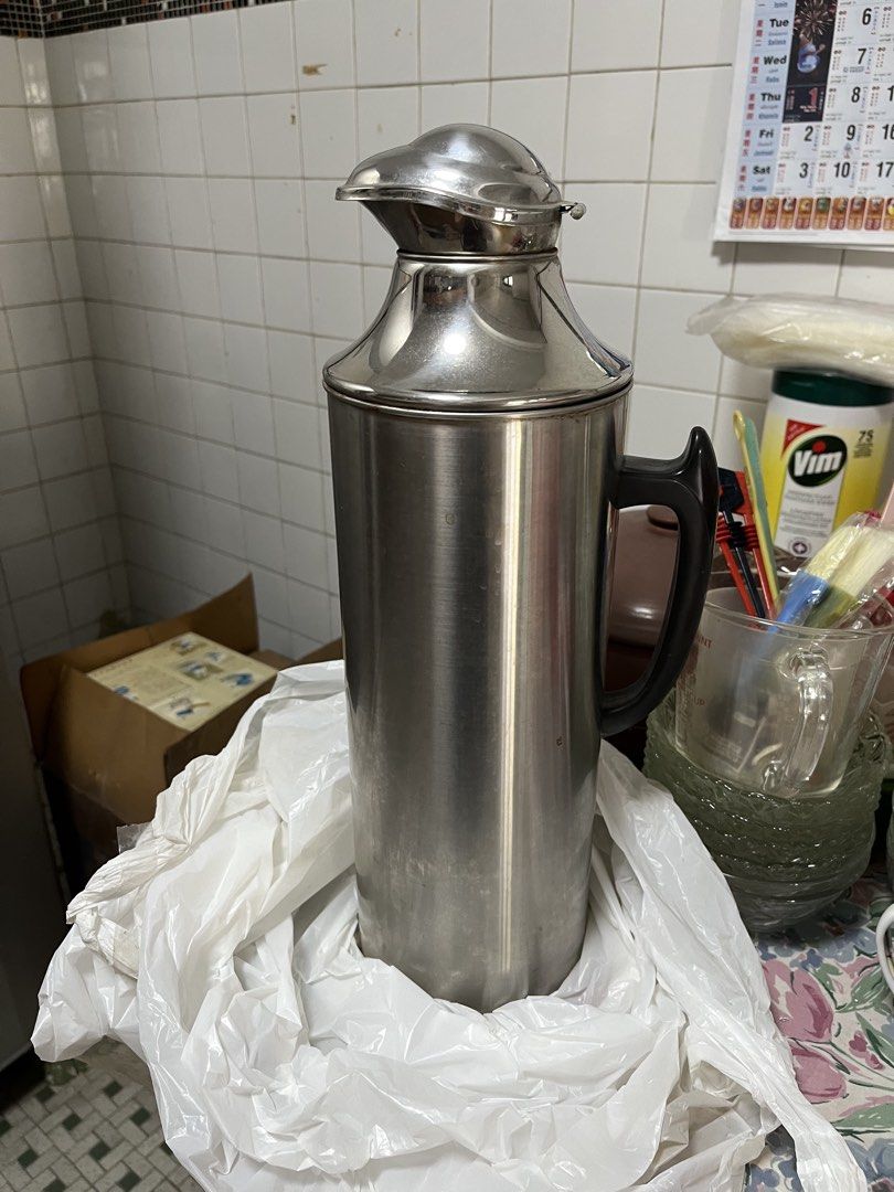 Vintage Stainless Steel large Thermos (2.2 L)