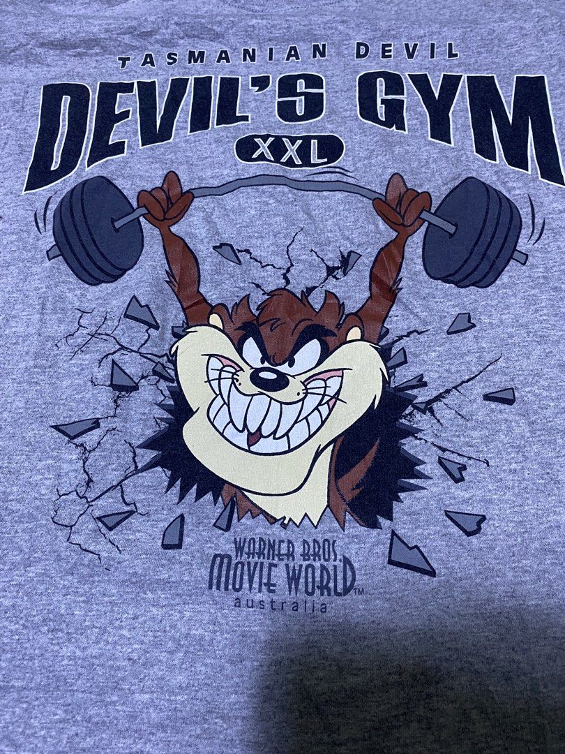 Vintage Tasmanian Devil Gym (Category: Tshirts & Polo Shirts ) located in Cebu City. Submitted by gummybearsworld (Listing ID 1430539392, Image 2). Description: Measurement Width 19.5" Length 27.5" Cut tag .
