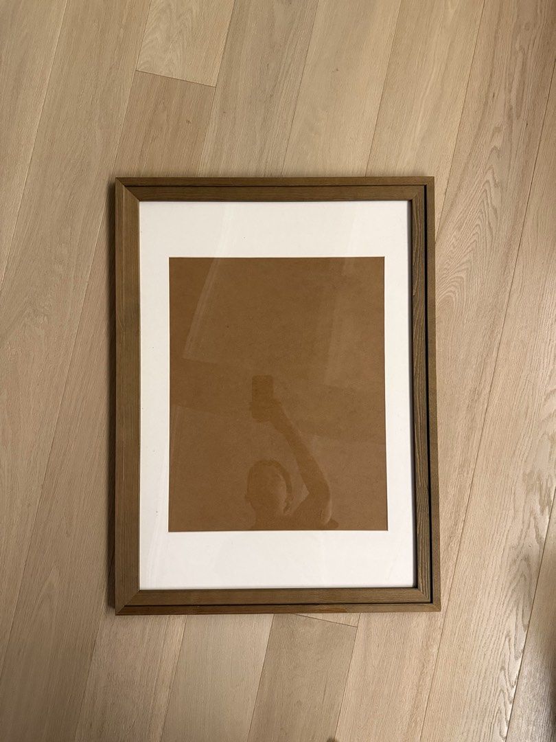 Wooden Picture Frame with White Mat