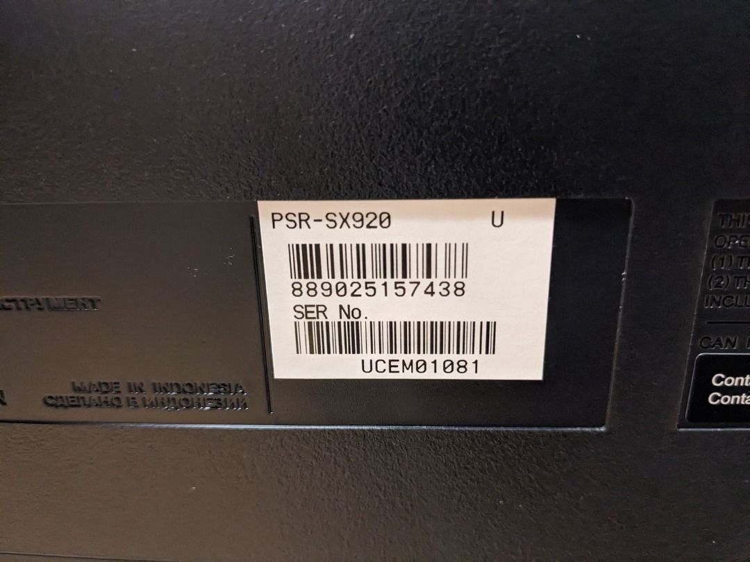 Yamaha PSR-SX920 Digital Keyboard, Hobbies & Toys, Music & Media ...