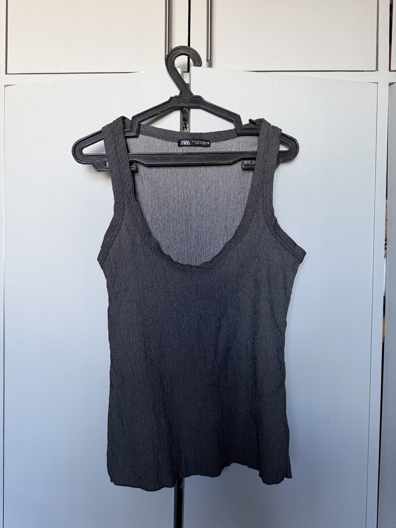 Zara Textured Tank Top (Category: Sleeveless) located in Biliran. Submitted by wekeepitcircular (Listing ID 1430424175, Image 1). Description: .
