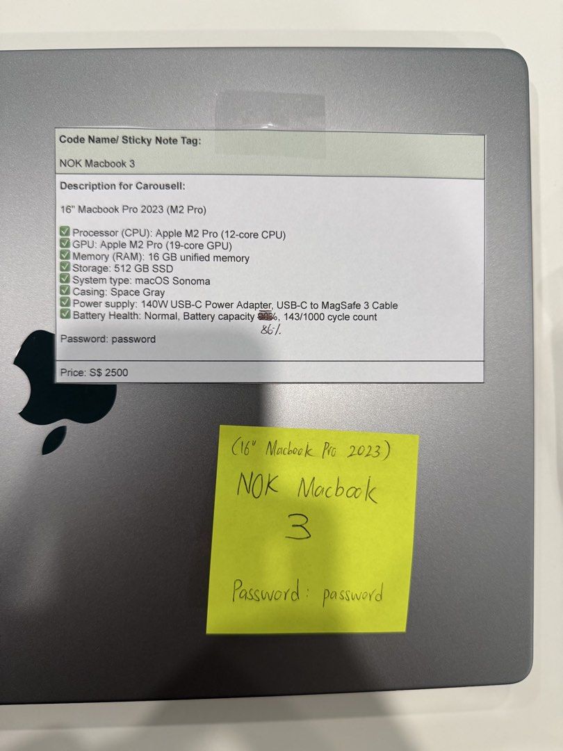 16” MacBook Pro 2023 (M2 Pro) 420580051136040961