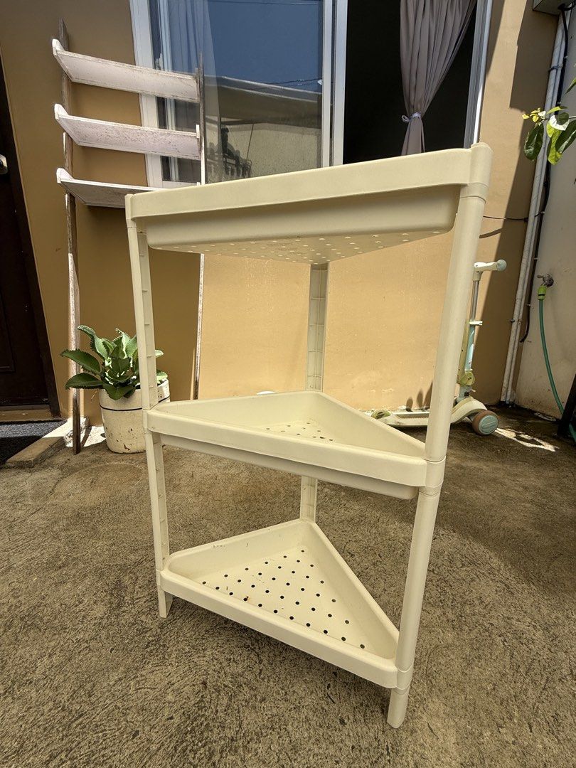3-Tier Corner Shelf (Ikea) (Category: Shelves, Cabinets & Racks) located in Antipolo. Submitted by camillevncls (Listing ID 1430615796, Image 3). Description: 📍Antipolo City.