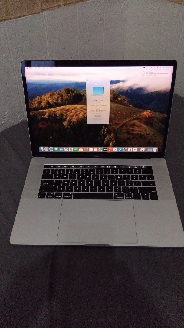 Apple MacBook Pro 2019 (Category: Laptops & Notebooks) located in Manila. Submitted by najebmaminta.02 (Listing ID 1430687529, Image 3). Description: MacBook Pro 15-inch, 2019 - Processor: 2.6 GHz 6-Core Intel Core i7 - Graphics: Intel UHD Graphics 630 1536 MB - Memory: 16 GB 2400 MHz DDR4 - Serial number: C82YL1AGLVCH - macOS: Sonoma - Version: 14.8.3.