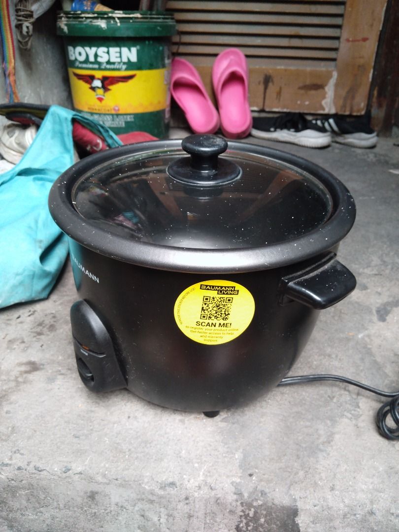 Baumann Automatic 10-Cups Rice Cooker (Category: Cookers) located in Manila. Submitted by maybonifacio (Listing ID 1430682927, Image 2). Description: Baumann automatic 10-cups rice cooker. Features a see-through tempered glass lid, keep warm function, and non-stick pot. Model BM-NFRC10. It can cook up to 10 cups of rice. Includes the power cord..