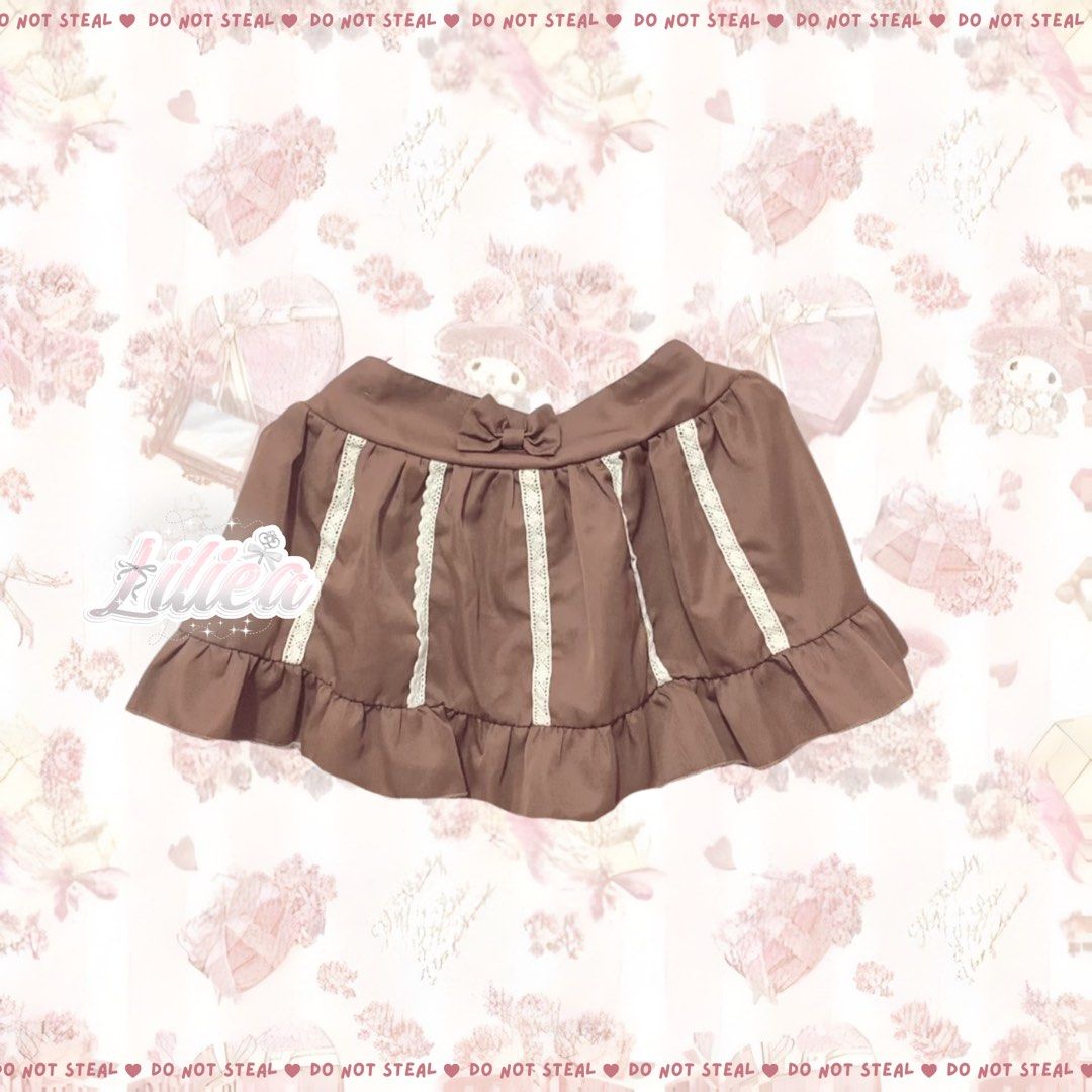 Brown Lolita Skirt (ht: sukapan, liz lisa, axes femme) (Category: Skirts) located in Cagayan de Oro. Submitted by disassociated (Listing ID 1430630124, Image 1). Description: waist “32-36 length “13in DM FOR MORE PICTURES (🎠 might flagg3d my post as dupl1cate).