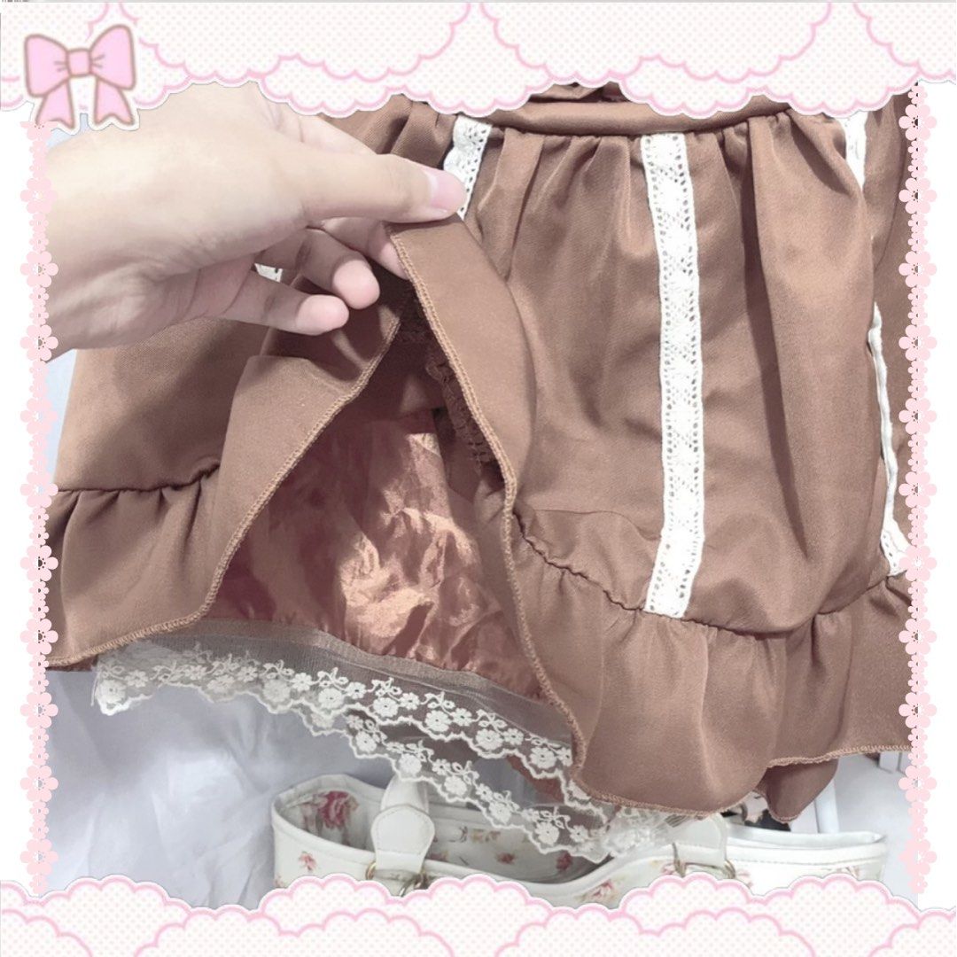 Brown Lolita Skirt (ht: sukapan, liz lisa, axes femme) (Category: Skirts) located in Cagayan de Oro. Submitted by disassociated (Listing ID 1430630124, Image 2). Description: waist “32-36 length “13in DM FOR MORE PICTURES (🎠 might flagg3d my post as dupl1cate).