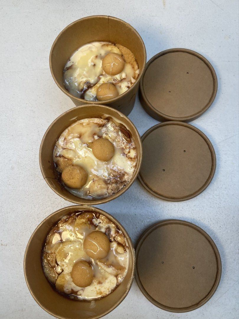 Ferrero Rocher Dessert Cups (Category: Other Food & Drinks) located in Manila. Submitted by anamazingg (Listing ID 1430723330, Image 3). Description: Ferrero nutella banana pudding 16 oz Until friday! Follow my ig / tiktok - southsweetsscoop Loc: Moonwalk Paranaque .