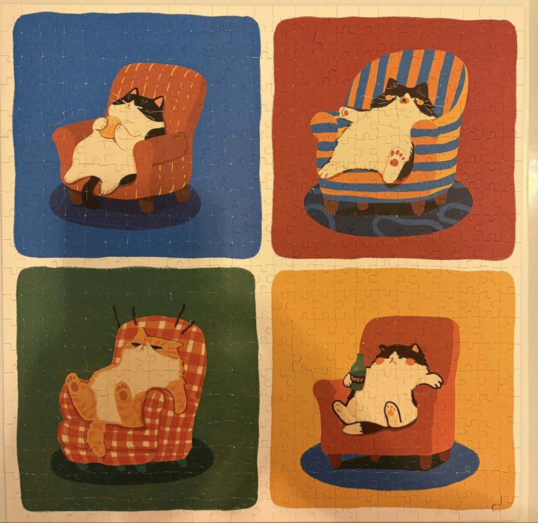 [Free w/ Purchase] PJLT Slacking Cats, Hobbies & Toys, Toys & Games on ...