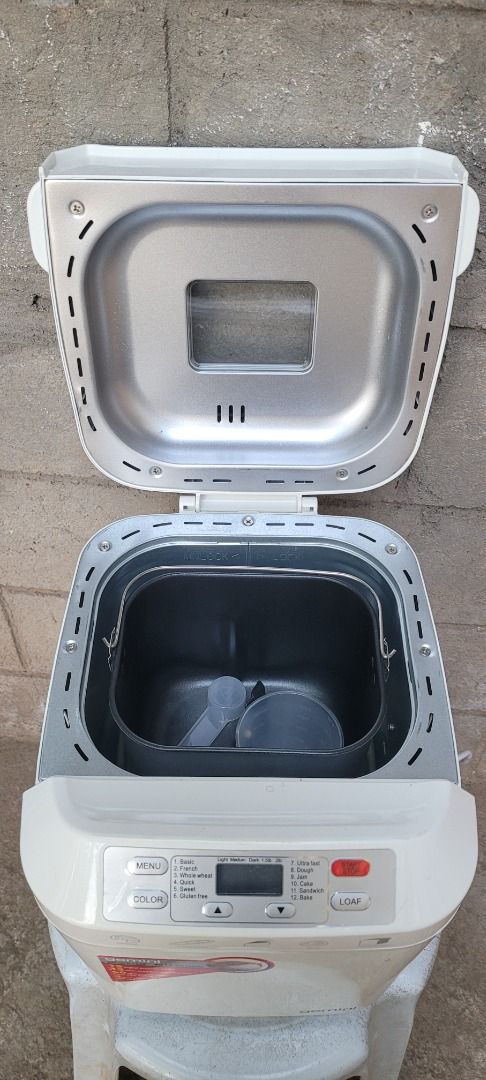 Gemini Bread Maker (Category: Breadmakers) located in Sablan. Submitted by gongonshelley12 (Listing ID 1430642769, Image 2). Description: 👉👉1350 ONLY👈👈 GEMINI BREAD MAKER WORKING PERFECTLY EXCELLENT CONDITION PO XA VIDEO AVAILABLE.