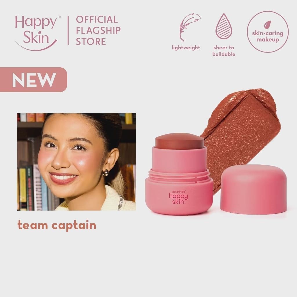 Generation Happy Skin Blush Balm (Category: Makeup) located in Dagupan City. Submitted by jem.aly.n (Listing ID 1430672847, Image 2). Description: ✅Sealed/Brandnew ₱199 ONLY‼️ (449 srp) Available shade: 📌 Team captain (2) 📌 Queen bee (2) MOD: ✅ Meet up (around Dagupan City, Pangasinan) ✅ Delivery (j&t courier) ✅️ Dropping Area (lucky pasabay) MOP: ✅️ Gcash & BDO (for delivery) ✅️ Cash (for meet up).