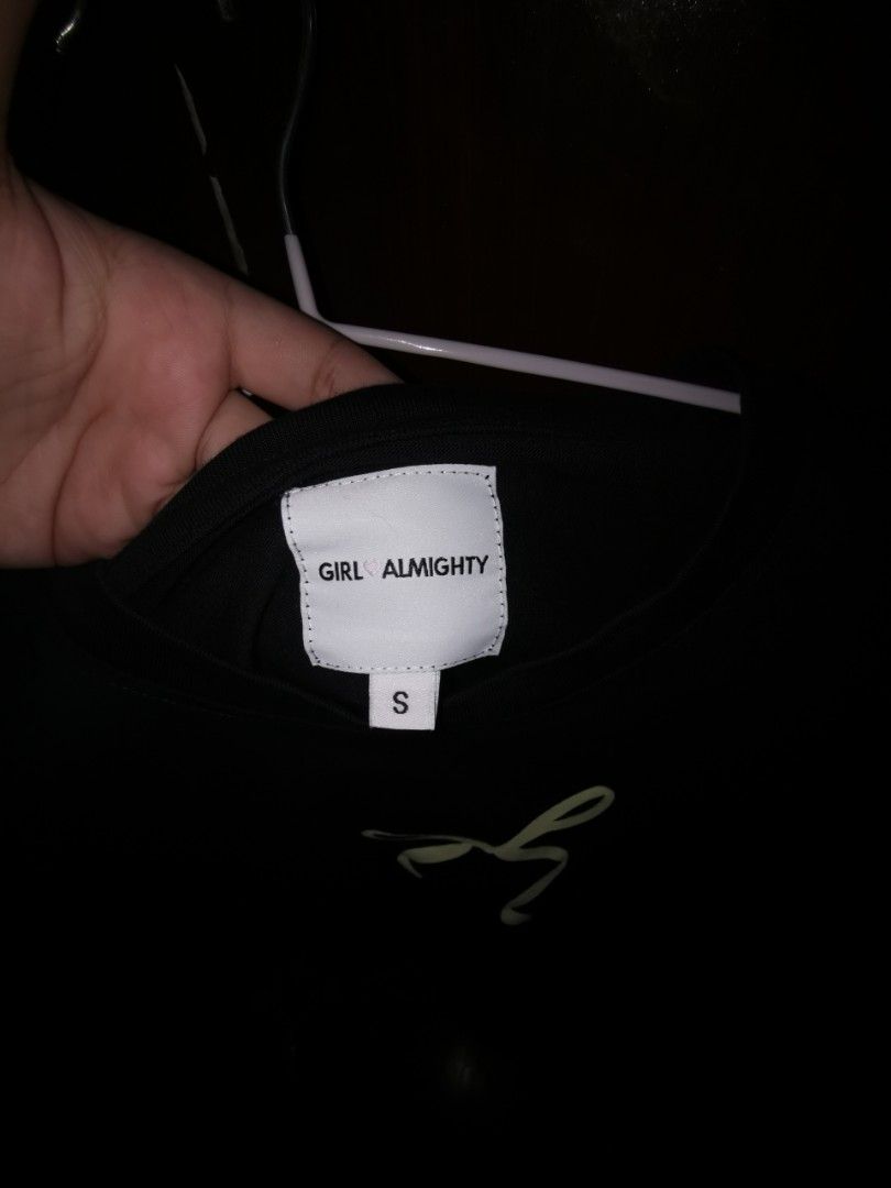 Girl Almighty Tee Coquette Collection (Category: Shirts) located in Lipa City. Submitted by madmaxxene (Listing ID 1430711595, Image 3). Description: ‼️ Used for 2x only 🚚 Shipping via Flash Express 💵 MOP: GCash 📍LOC: Lipa City, Batangas.