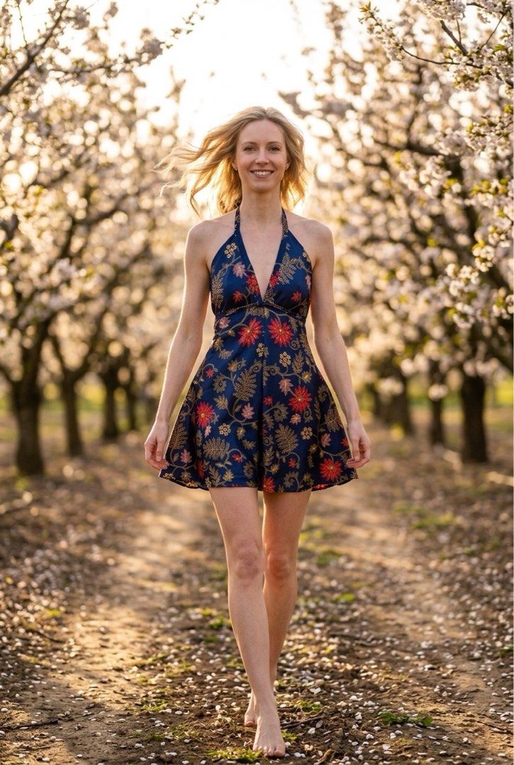 Halter Neck Floral Dress (Category: Dresses) located in Manila. Submitted by eishty05 (Listing ID 1430764252, Image 1). Description: The dress is above the knee and silk in fabric. It was used twice and still in good condition..