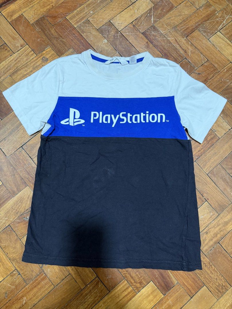 H&M PlayStation T-shirt (Category: Babies & Kids Fashion) located in Taguig. Submitted by krnflks_ (Listing ID 1430768872, Image 1). Description: H&M Shirt Licensed Playstation 8-10 yrs old .