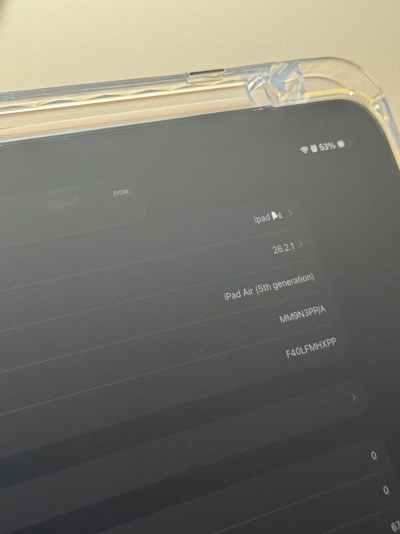 iPad Air 5th Gen 256GB 💙 (Category: iPad) located in Manila. Submitted by quishsells (Listing ID 1430762242, Image 2). Description: iPad Air M1 (5th Generation) Connectivity: Wi-Fi only Storage: 256GB Color: Blue Inclusion: Paperlike screen protector and case Small issue with backlight, not very noticeable unless white screen. Price negotiable. No to low balling! RFS: Bought a new ipad. Shipping from Manila.