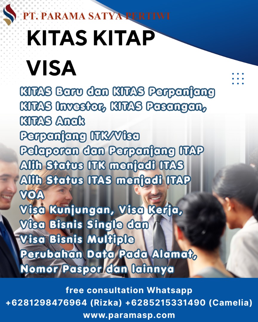 Jasa KITAS & Visa Resmi Terpercaya, KITAS Baru & Perpanjangan, RPTKA ...