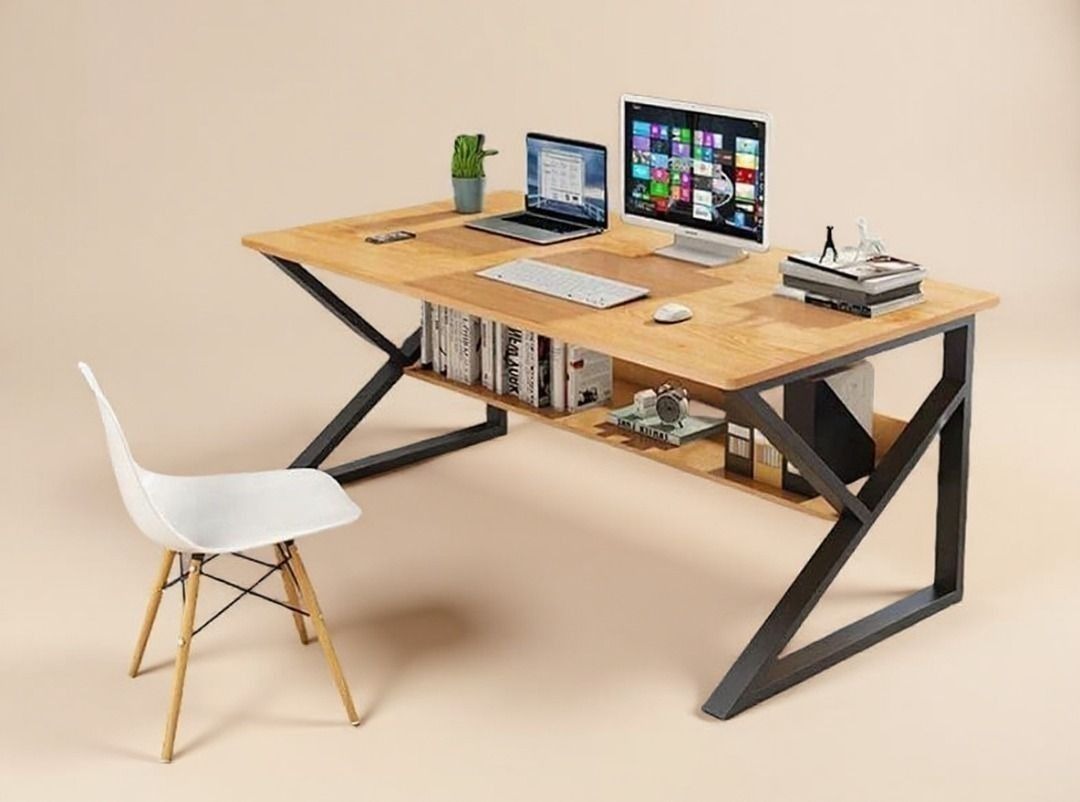 K Frame Computer Table | Study Desk | Home Office Table | SG LOCAL ...