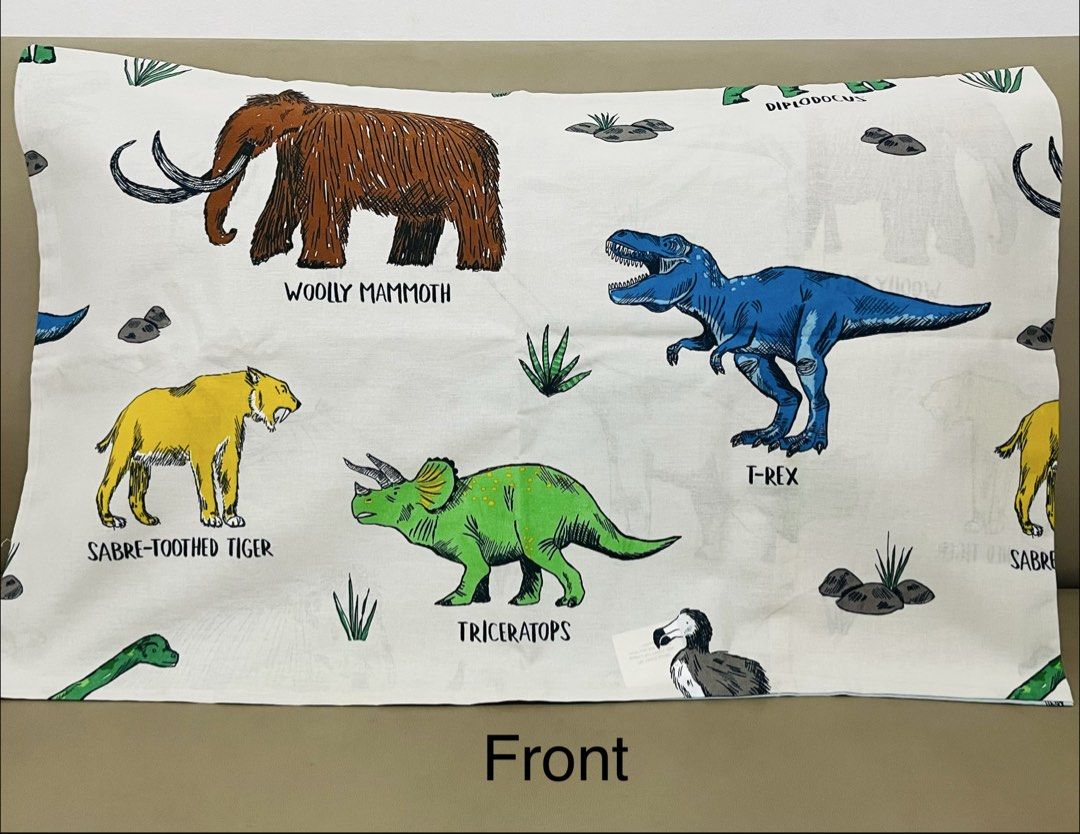 3in1 Single Kirkton House Dinosaur Single Bedsheet Pillowcase (Category: Bedding & Towels) located in Calamba. Submitted by excelsheets (Listing ID 1430740176, Image 2). Description: 3in1 set: 1 single bedsheet 36x75x10 inches Fully garterized 2 pieces pillowcase 20x30 inches Envelope enclosure These are mall pull outs and surplus. It’s brand new and not ukay. Item may have slight issue (e.g uneven stitch,minimal stain,washable dirt) but not that