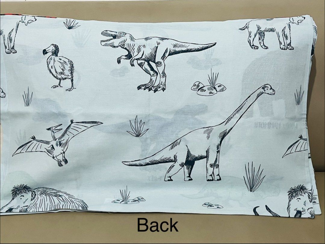 3in1 Single Kirkton House Dinosaur Single Bedsheet Pillowcase (Category: Bedding & Towels) located in Calamba. Submitted by excelsheets (Listing ID 1430740176, Image 3). Description: 3in1 set: 1 single bedsheet 36x75x10 inches Fully garterized 2 pieces pillowcase 20x30 inches Envelope enclosure These are mall pull outs and surplus. It’s brand new and not ukay. Item may have slight issue (e.g uneven stitch,minimal stain,washable dirt) but not that