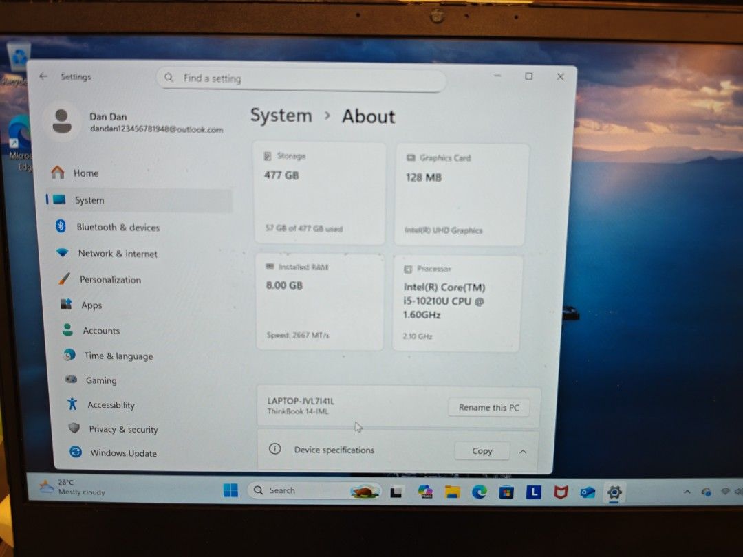 Lenovo ThinkBook 14 laptop
