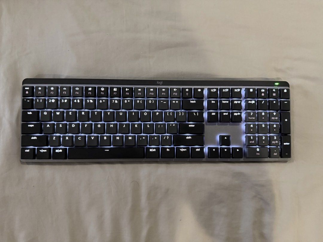 Logitech MX Mechanical Keyboard (Category: Computer Keyboard) located in Quezon City. Submitted by scdching (Listing ID 1430712322, Image 2). Description: MX Mechanical Full (Linear) Bought and used for 1 month only Bought from Datablitz (but can’t find the receipt anymore) Comes in a box and usb cable RFS: Switching to a smaller keyboard Available for meetups or courier delivery Price is negotiable.