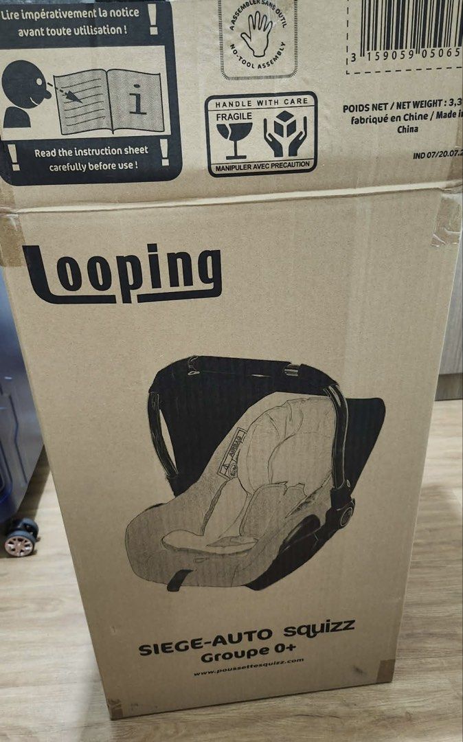 Looping Siège-Auto Squizz Groupe 0+ (Category: Car Seats) located in Cebu City. Submitted by itsandreyaaaa (Listing ID 1430779305, Image 1). Description: Selling brandnew carseat! For newborn upto 13kg 7500 7500 7500(9k+ SRP) Just opened box to check Already have Doona carseat/stroller so this is served as extra Can lalamove/pick up Mandaue/Cebu City Area.