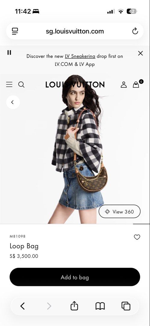 LV Loop Bag (Category: Bags & Wallets) located in Singapore. Submitted by comebuynow (Listing ID 1430763321, Image 3). Description: .