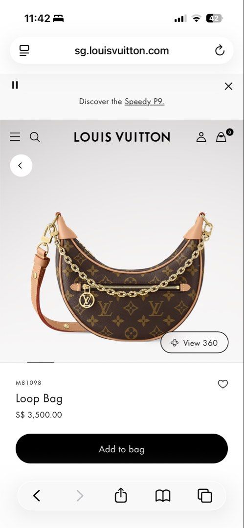 LV Loop Bag (Category: Bags & Wallets) located in Singapore. Submitted by comebuynow (Listing ID 1430763321, Image 1). Description: .