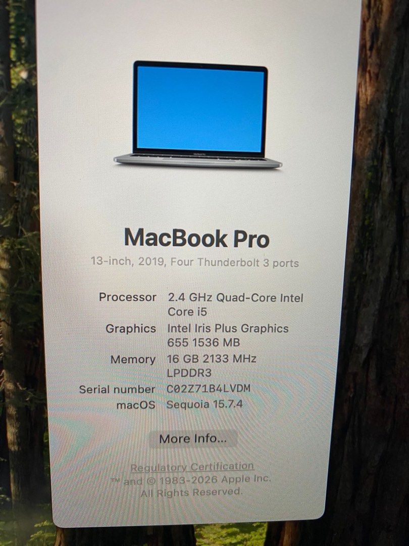MacBook Pro 13-inch (2019) - Intel Core i5420564710720153606