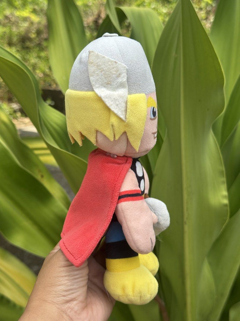 Marvel Thor Plush Toy (Category: Plushies & Soft Toys) located in Antipolo. Submitted by bhabiegraciefashionlab (Listing ID 1430612328, Image 2). Description: - Marvel Thor Plush Toy - Features Thor's iconic design: helmet, cape, and hammer - Made of soft plush material - Suitable for ages 3+ - Perfect for Marvel fans and collectors - Message for inquiries.