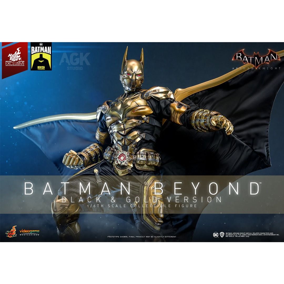 [MISB] Hot Toys -VGM64- 1/6 Arkham Knight Batman Beyond (Black & Gold ...