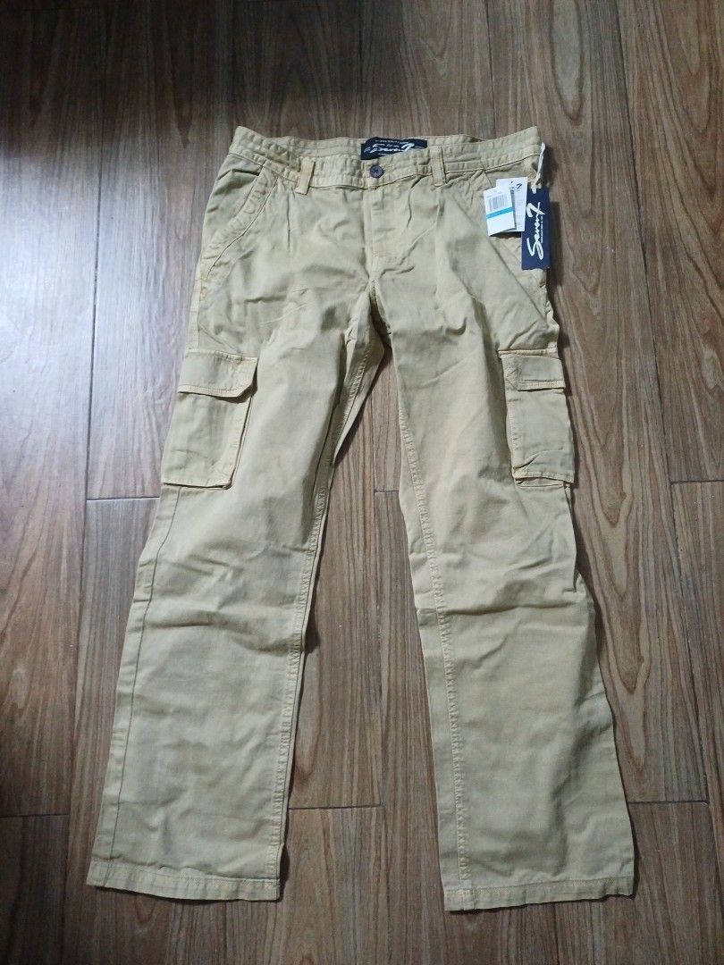 NEW (L/36x32.5) Seven7 Khaki Cotton Cargo Pants (Category: Jeans) located in San Mateo. Submitted by misskay.94 (Listing ID 1430715286, Image 2). Description: 💡 1st pic similar fit only.