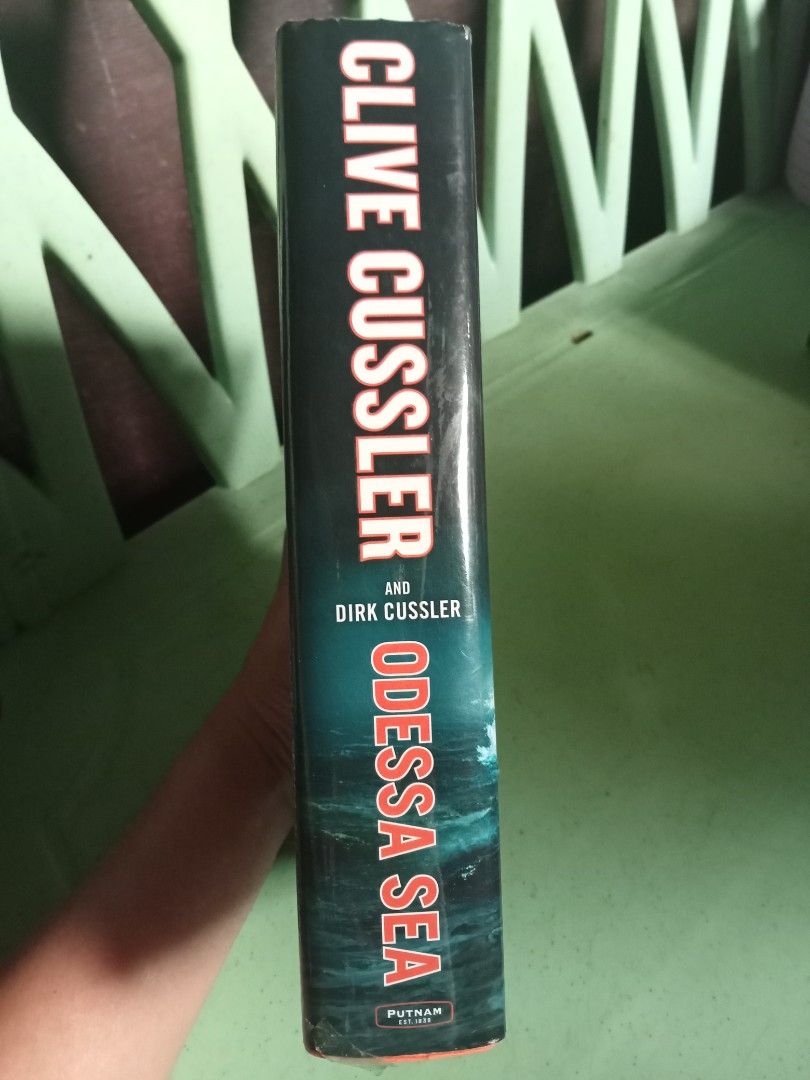 Odessa Sea by Clive Cussler (Category: Storybooks) located in Manila. Submitted by almonds0625 (Listing ID 1430665957, Image 3). Description: Hardbound with dust jacket With minimal signs of usage; very good condition MOP: GCash, Maya, Maribank SF to be shouldered by buyer.