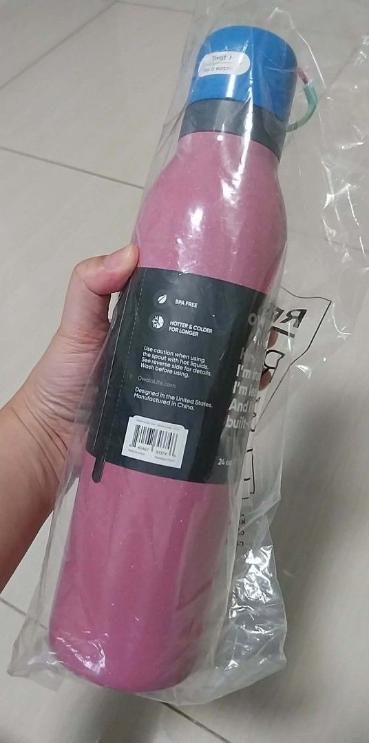 Owala Pink Water Bottle - Brand New